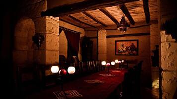 Lunch and dinner served, Moroccan cuisine