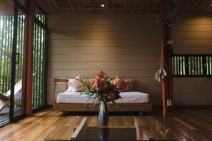 Luxury Double or Twin Room, 1 Bedroom, Mountain View (Suite ) | 1 bedroom, Egyptian cotton sheets, premium bedding, in-room safe - Hamadryade Lodge (Misahualli)