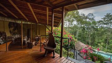 Uitzicht vanuit accommodatie