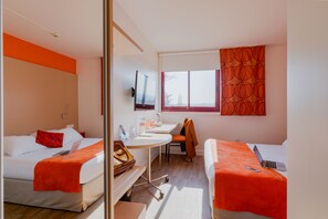 Standard Double Room | Premium bedding, desk, laptop workspace, blackout drapes