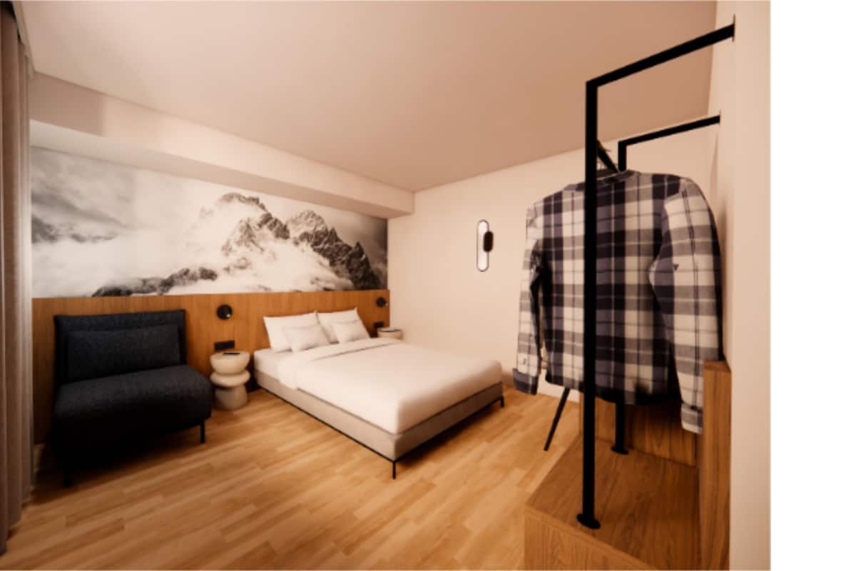 Standardzimmer, 1 Queen-Bett und Schlafsofa | Hochwertige Bettwaren, Schreibtisch, laptopgeeigneter Arbeitsplatz