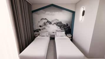 Ropa de cama de alta calidad y escritorio