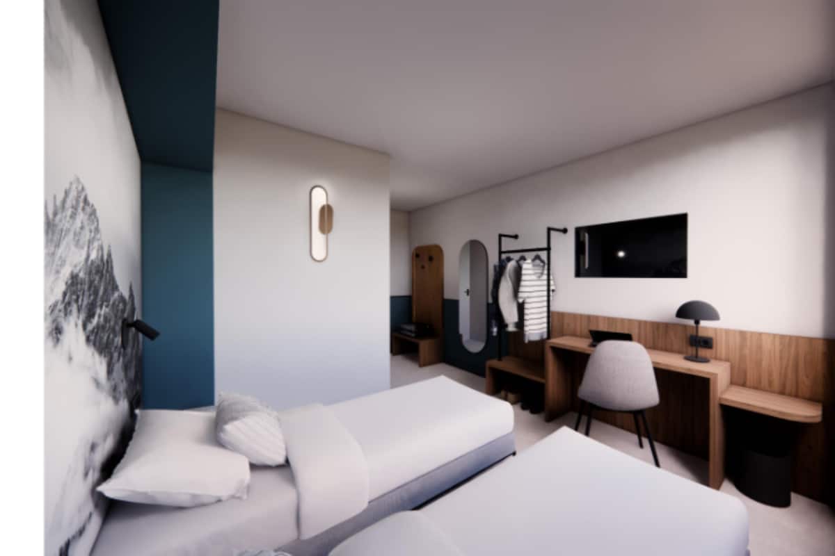Standardzimmer, 2 Einzelbetten | Hochwertige Bettwaren, Schreibtisch, laptopgeeigneter Arbeitsplatz