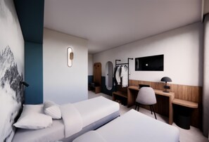 Standard Room, 2 Twin Beds | Premium bedding, desk, laptop workspace, blackout drapes - Kyriad - L'Isle-D'Abeau Bourgoin-Jallieu (L'Isle-d'Abeau)