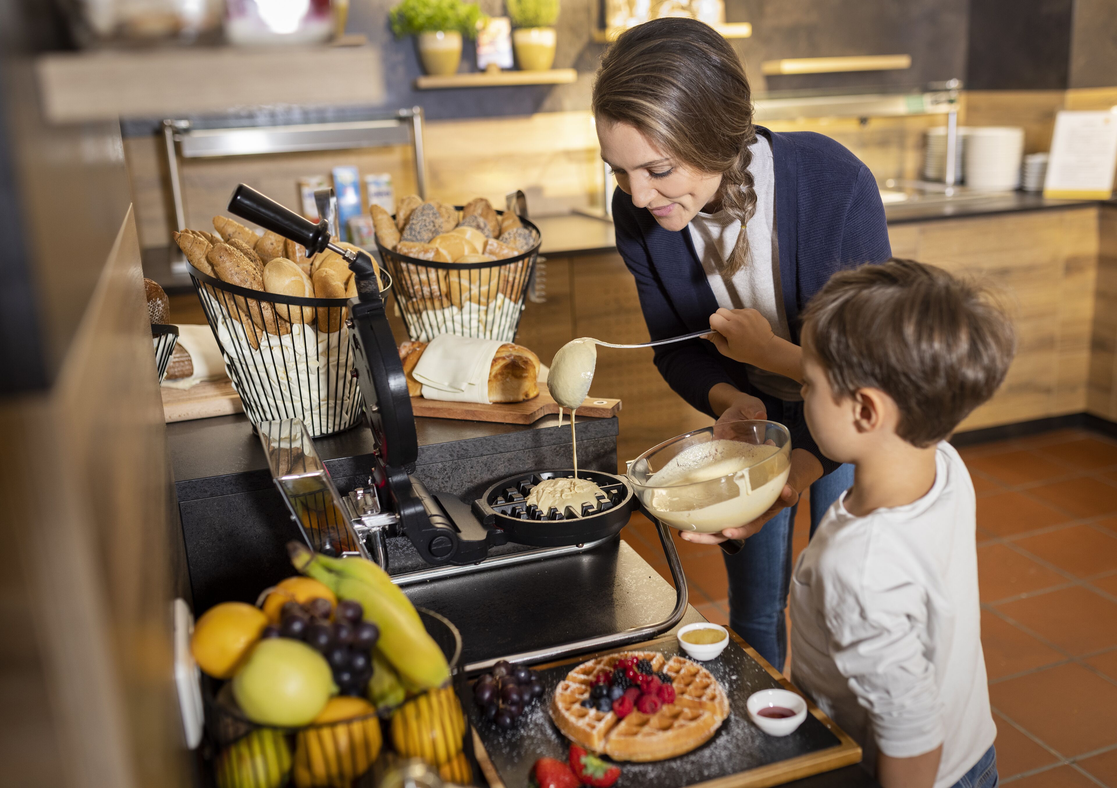 daily buffet breakfast (eur 18 per person)