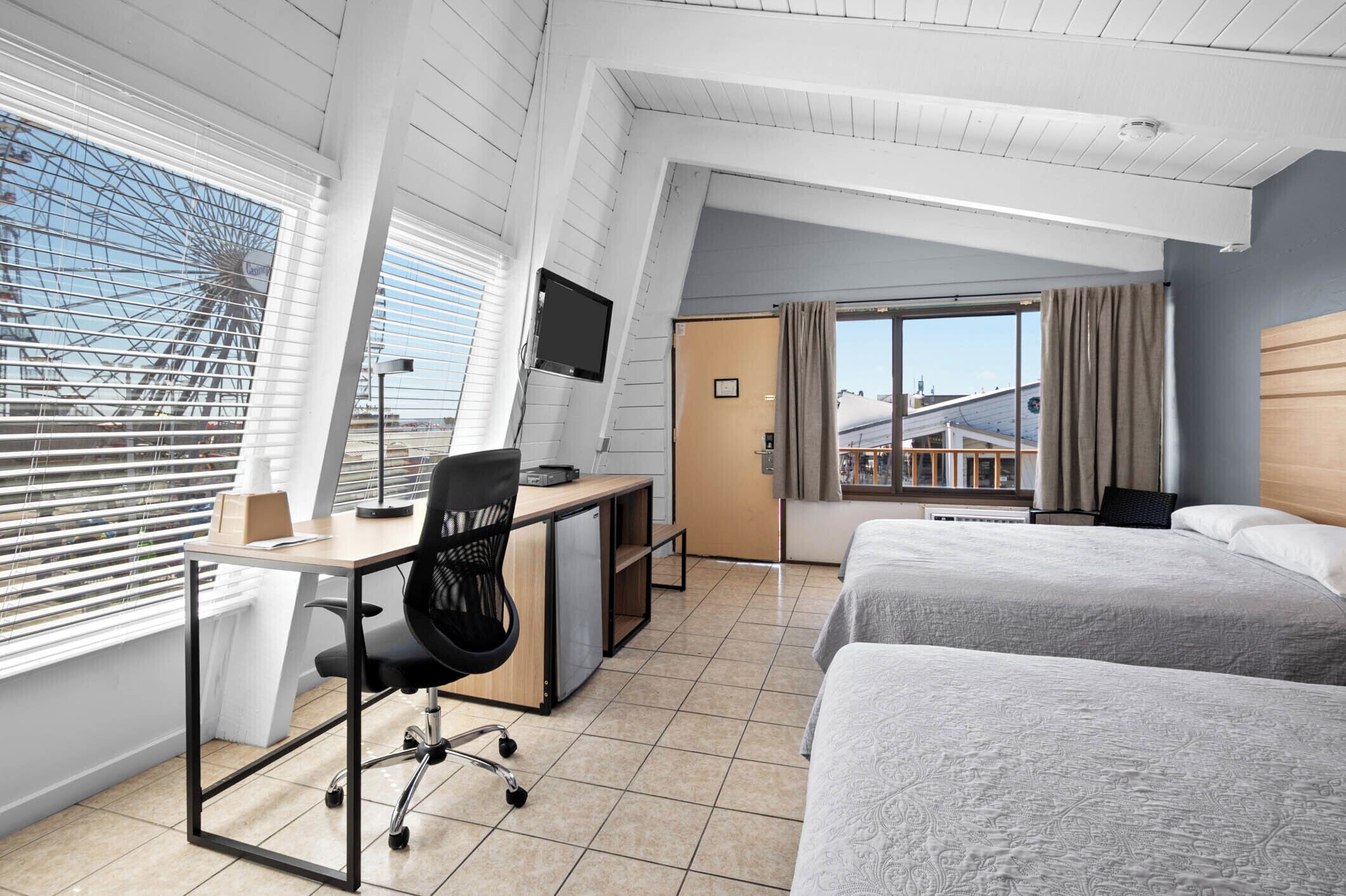 Exclusive Room, 2 Queen Beds, Beach View | Free WiFi, bed sheets