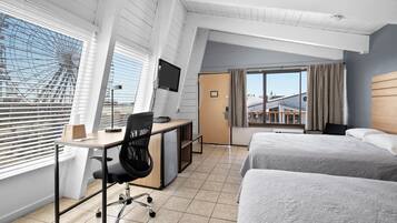 Exclusive Room, 2 Queen Beds, Beach View | Free WiFi, bed sheets