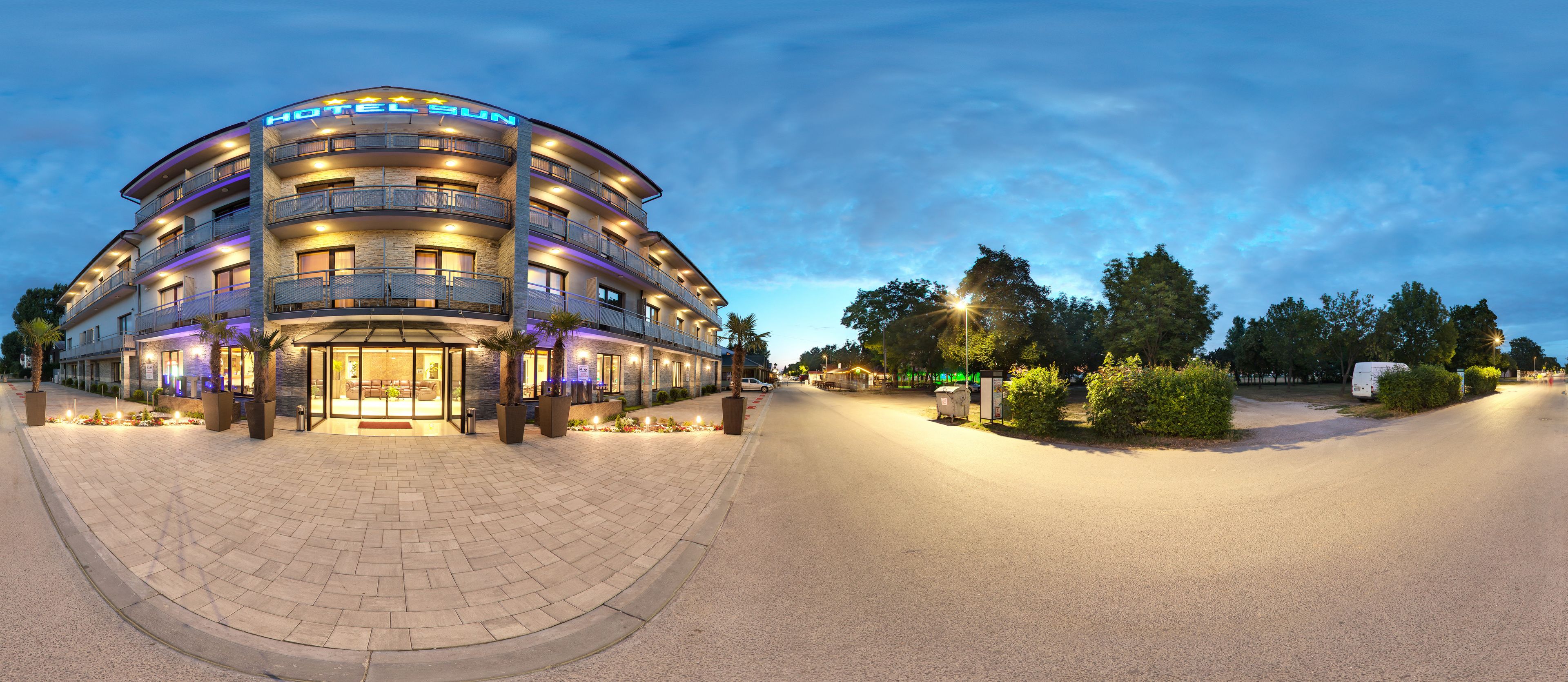 Front of property - evening/night