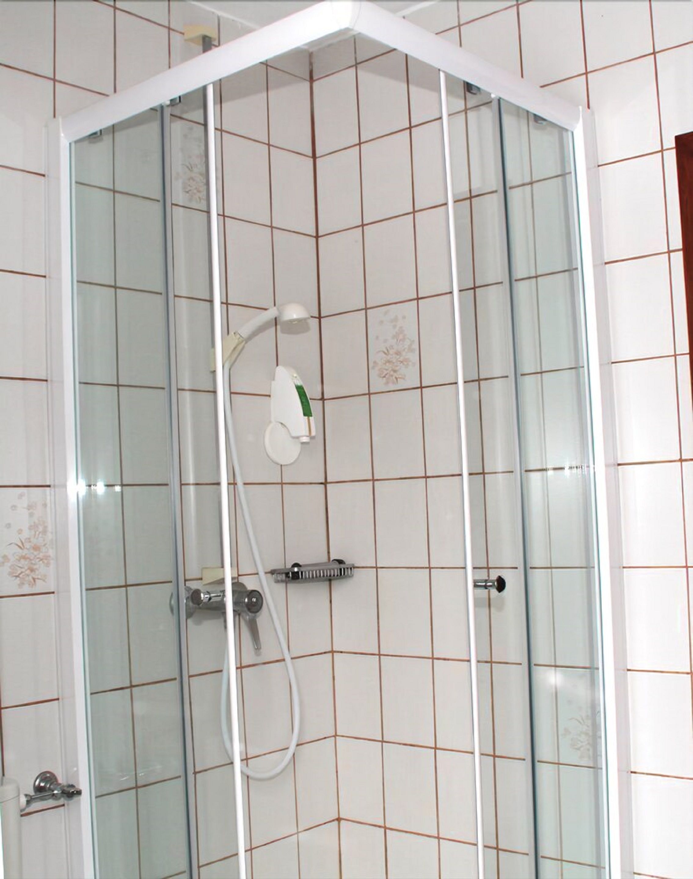 Doppelzimmer, 1 Doppelbett | Badezimmer | Dusche, Handtücher