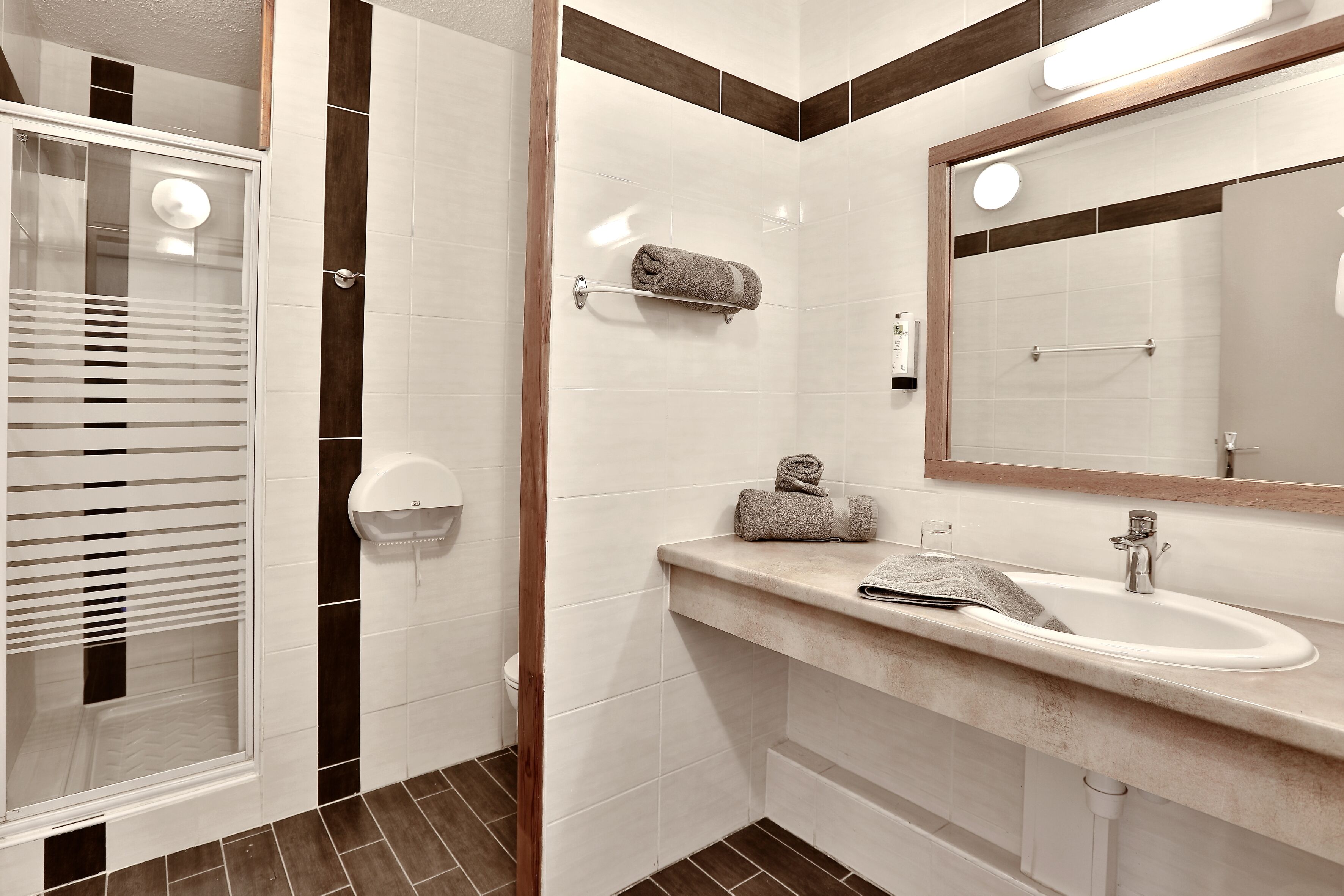 comfort double room | bathroom | hair dryer, towels