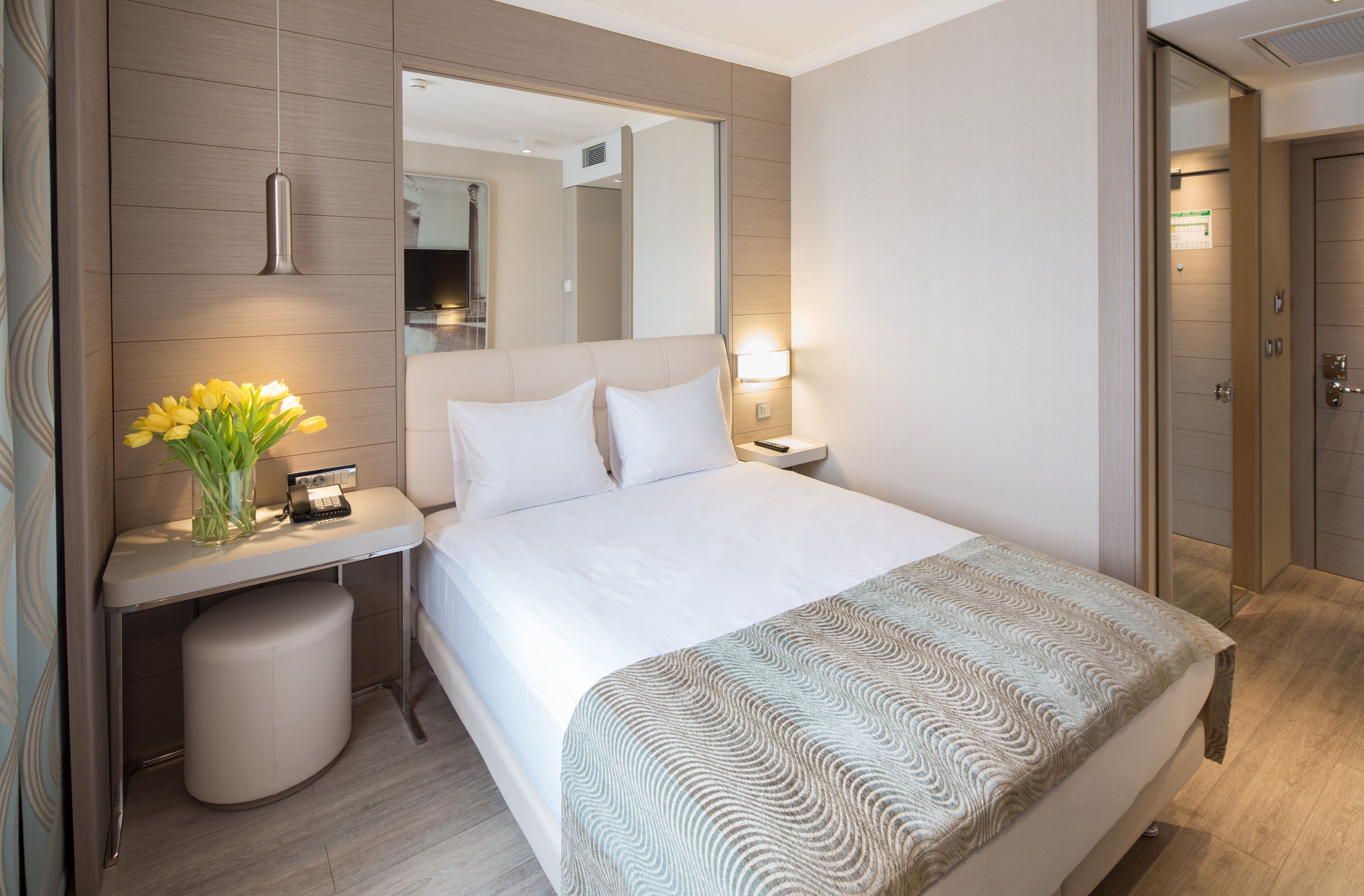 business double room | premium bedding, minibar, in-room safe, blackout curtains