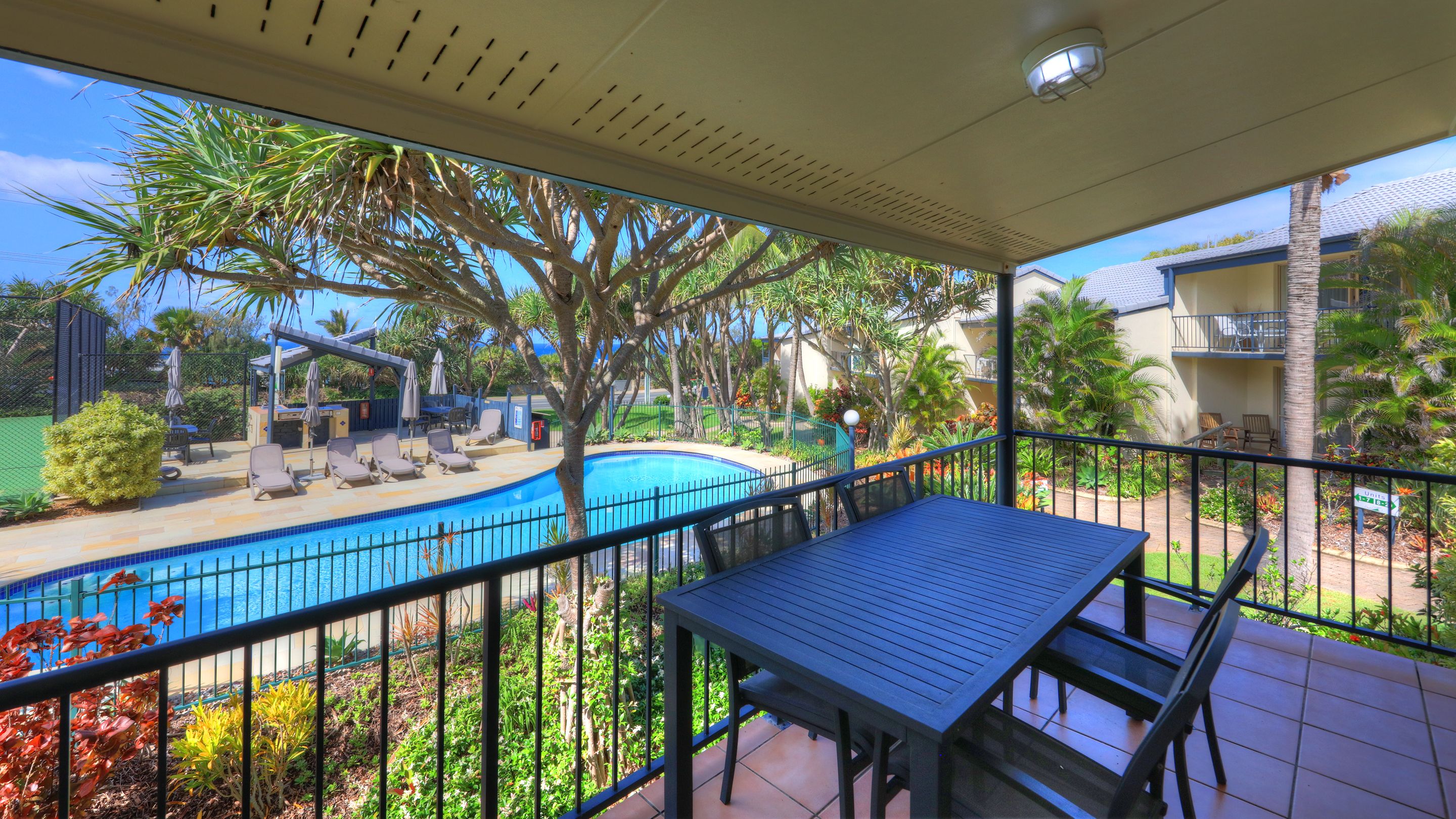 Premium-Apartment, 2 Schlafzimmer | Blick vom Balkon