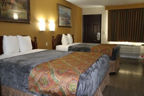 Standard Room, 2 Queen Beds | Blackout curtains, soundproofing, iron/ironing board, free WiFi