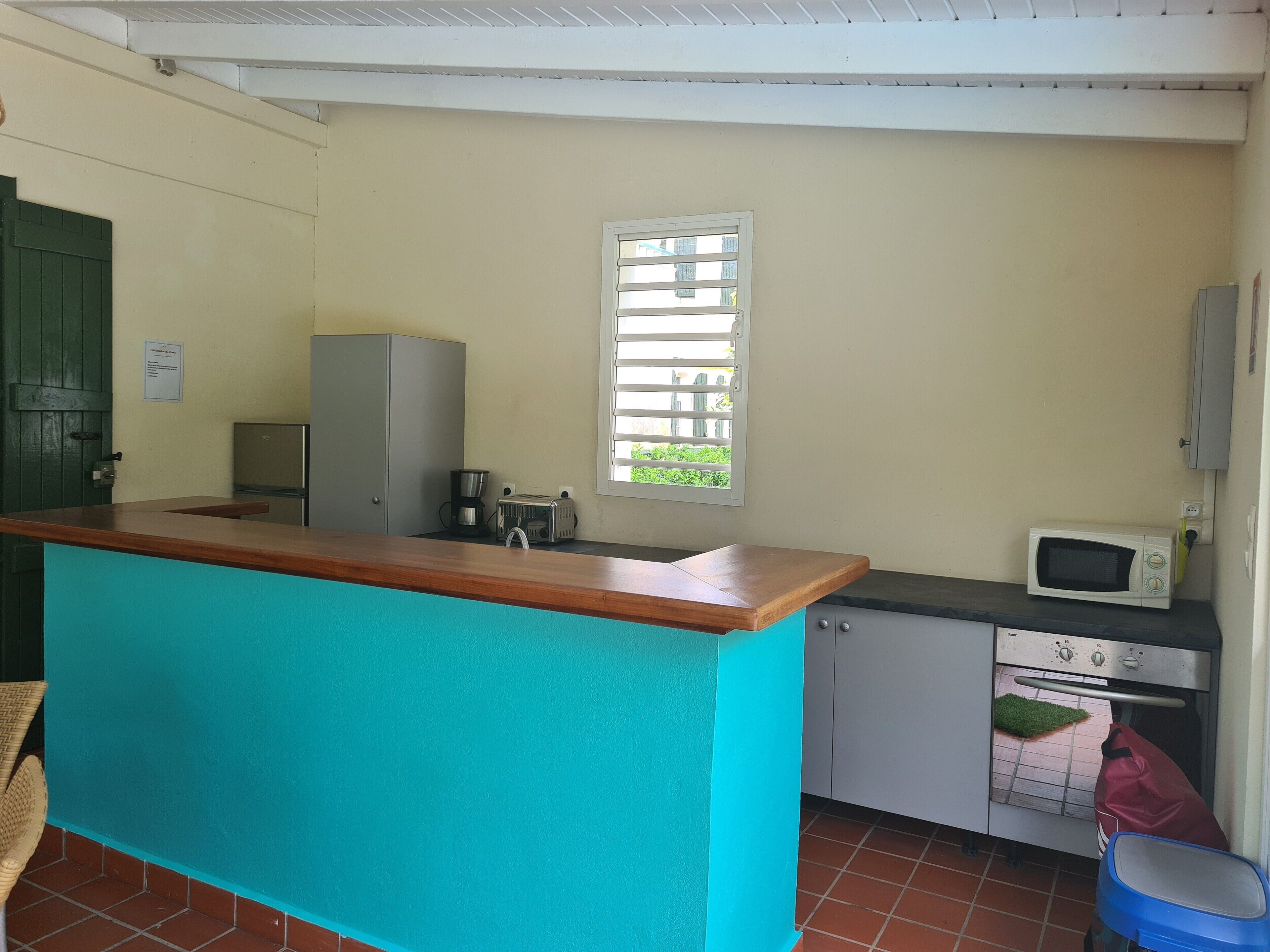 villa, 2 bedrooms, private pool | private kitchen | fridge