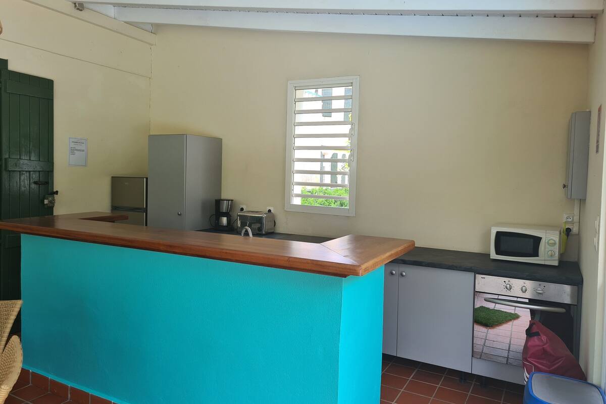 villa, 2 bedrooms, private pool | private kitchen | fridge