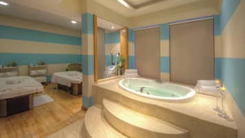 Phòng trị liệu đôi, phòng tắm hơi, bồn tắm thủy lực, phòng xông hơi