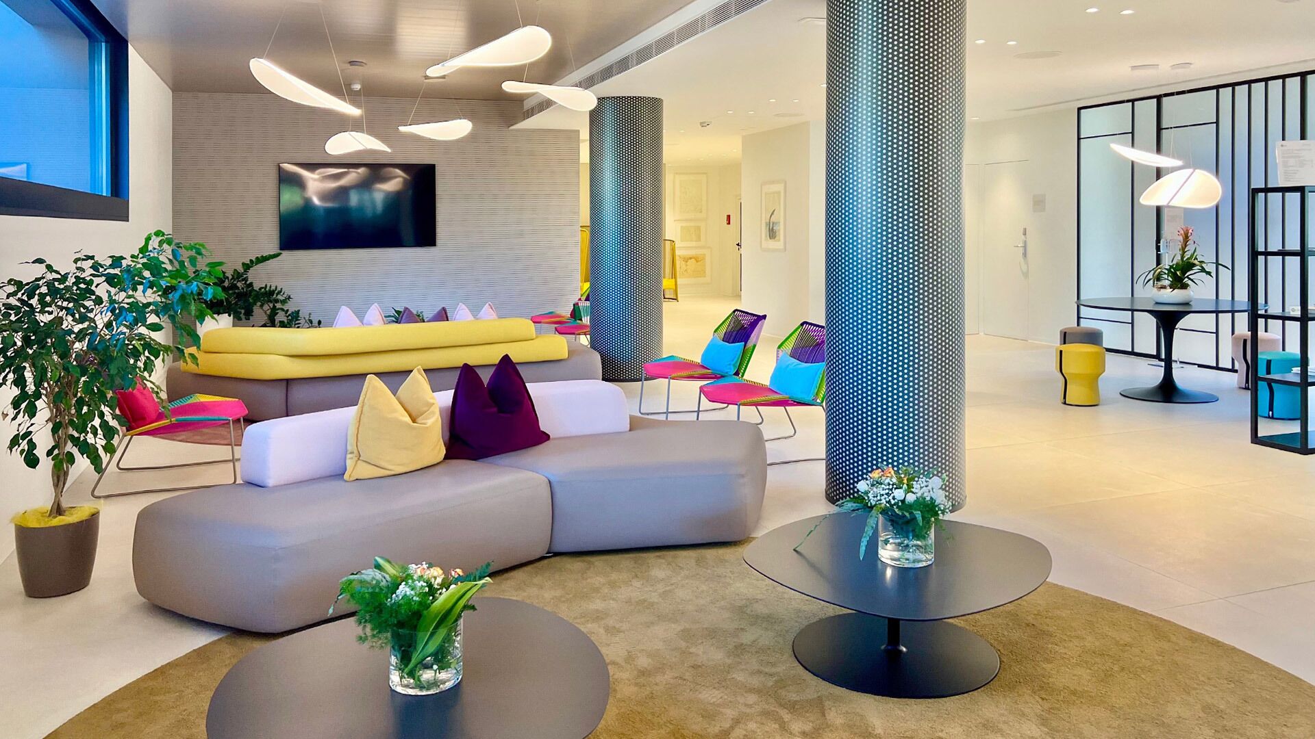 Sala de estar en el lobby