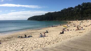 Beach nearby, sun loungers, beach umbrellas, beach towels