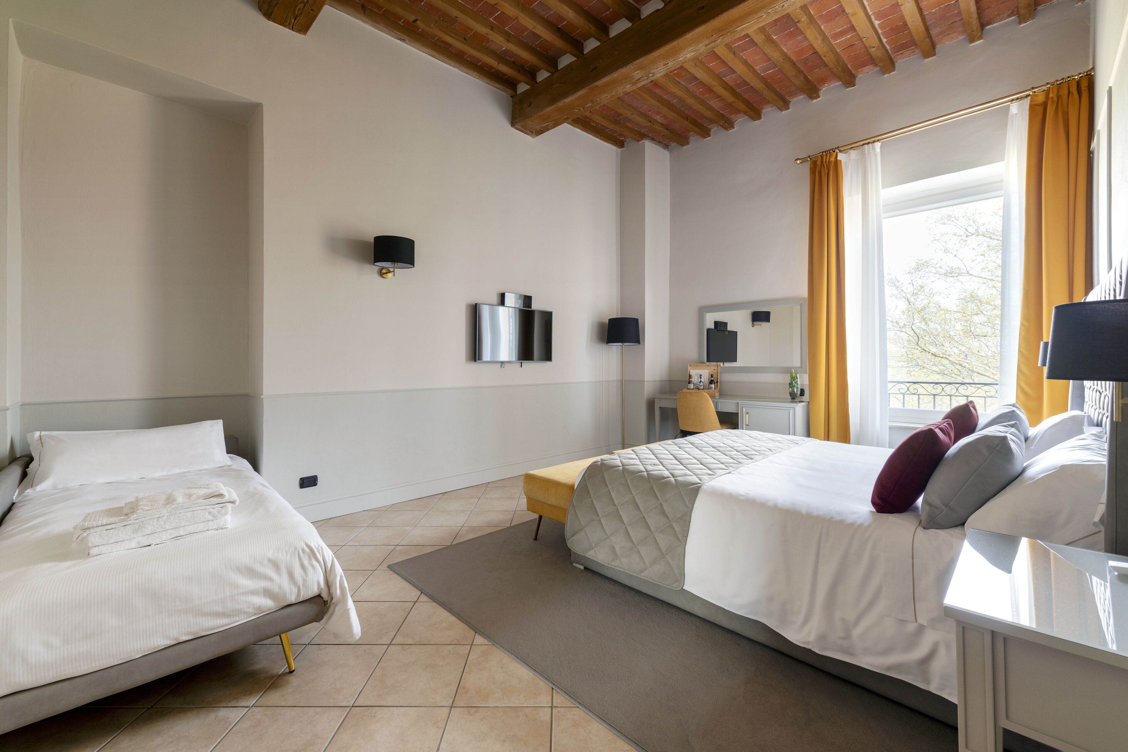 Chambre Triple | Literie de qualité supérieure, couette en duvet d'oie