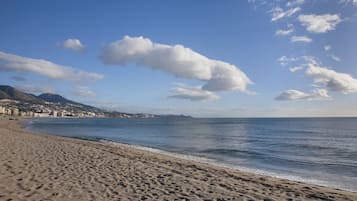 En la playa