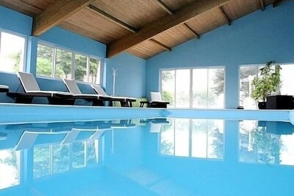 Indoor pool, open 8:00 AM to 9:00 PM, sun loungers
