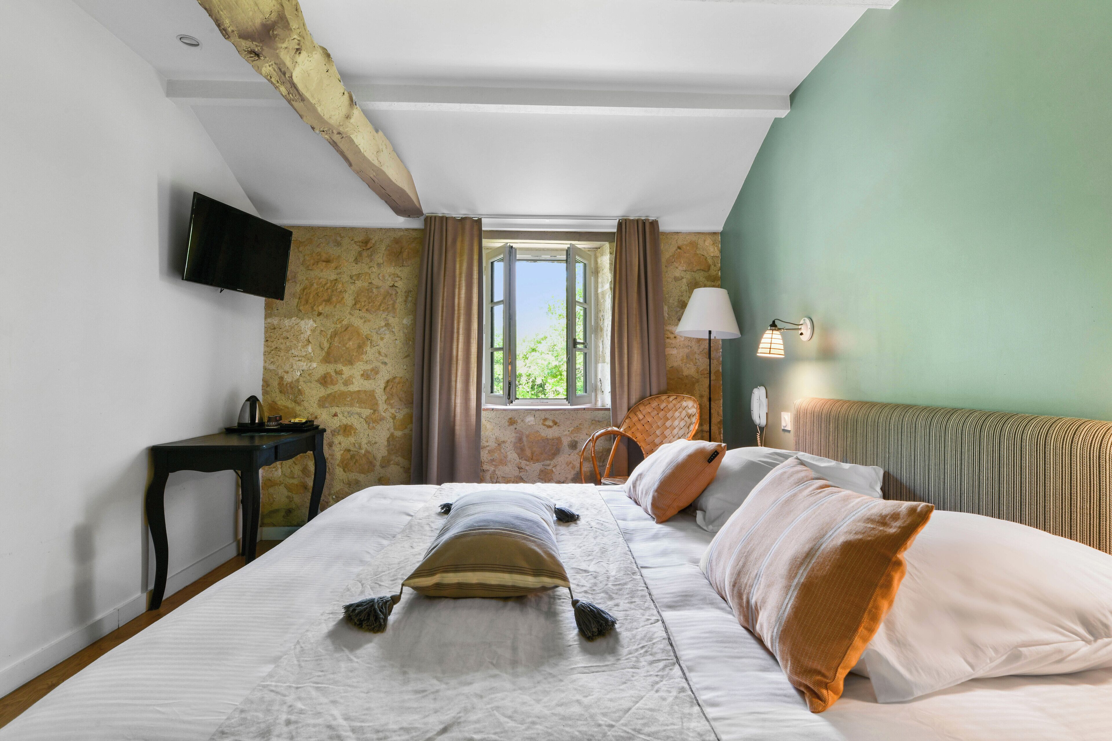 comfort double room | premium bedding, soundproofing, iron/ironing board