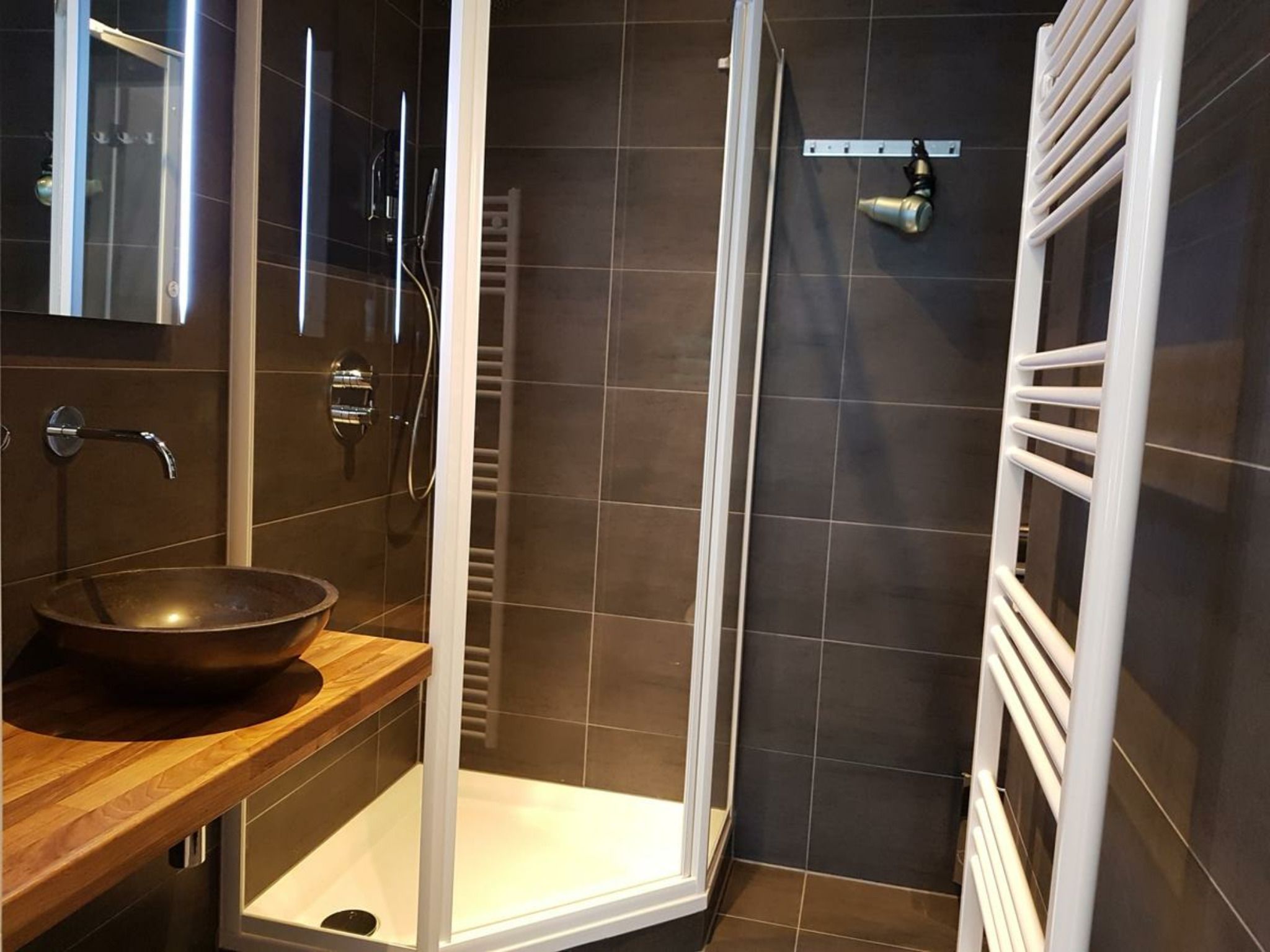 free toiletries, hair dryer, towels