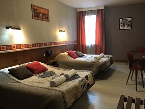 Family Room | Pillow-top beds, desk, soundproofing, cots/infant beds