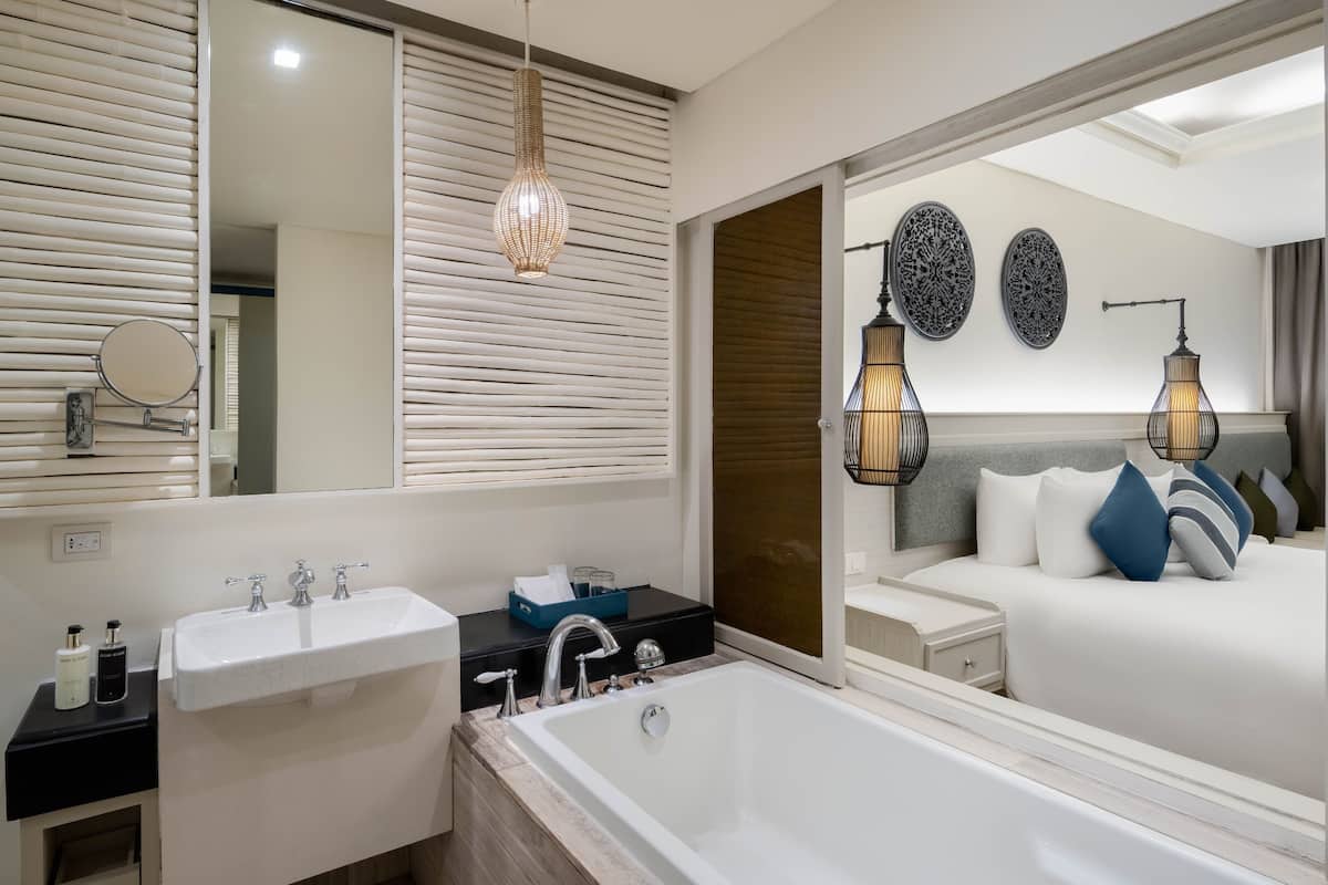 free toiletries, hair dryer, bathrobes, slippers