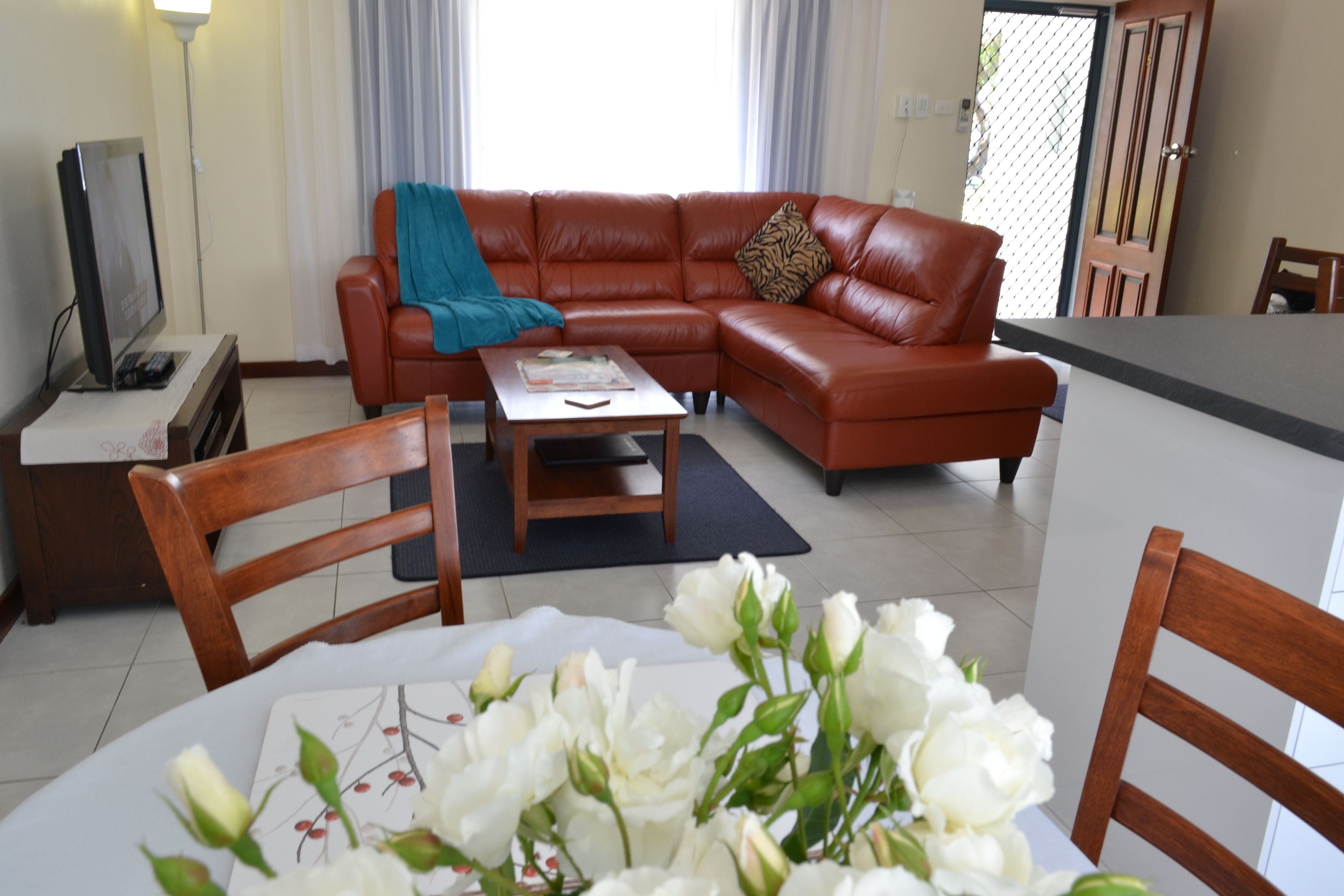 Three-Bedroom Apartment | Premium bedding, pillow-top beds, desk, laptop workspace