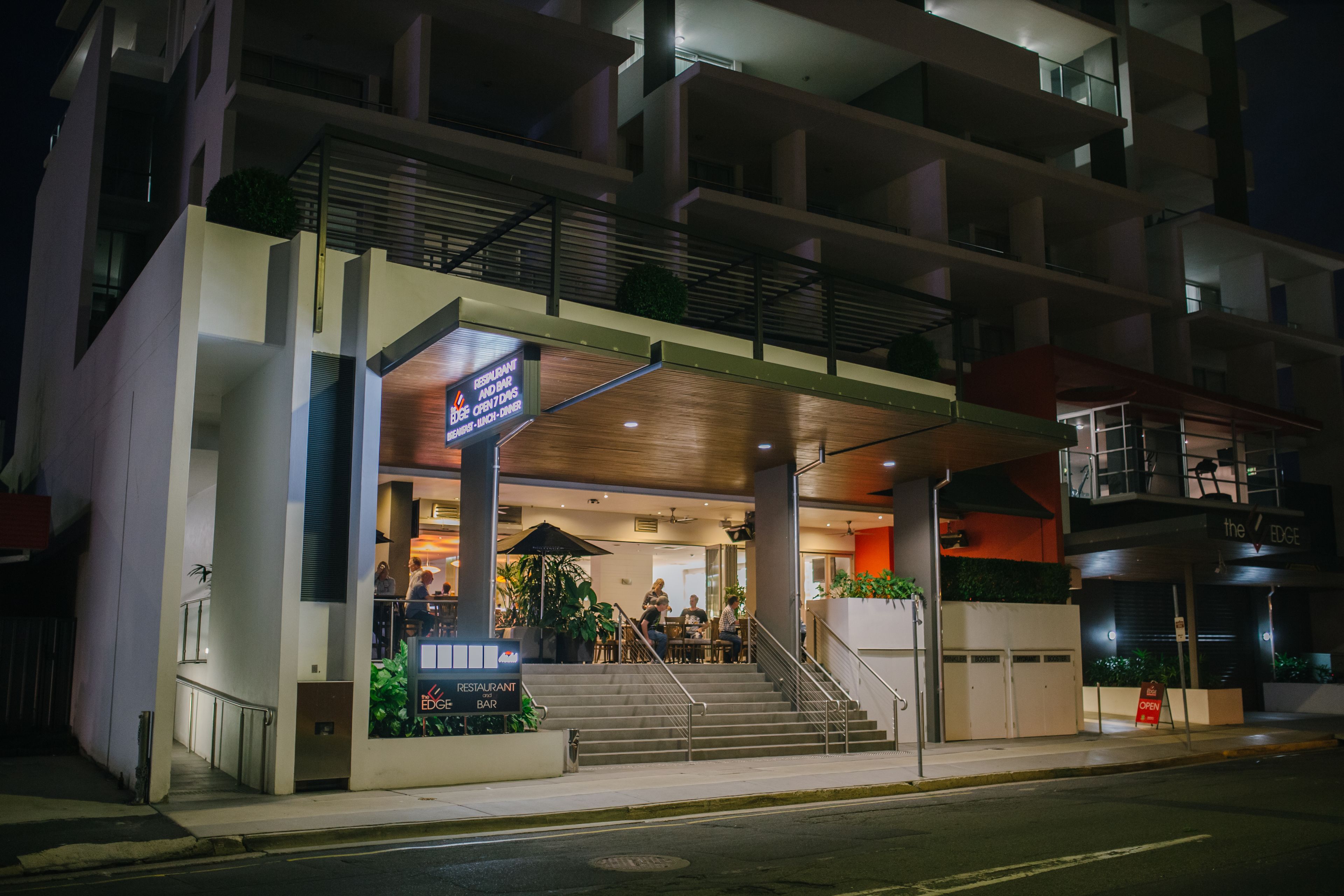 Front of property – evening/night