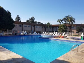 Indoor pool, 2 outdoor pools, pool umbrellas, sun loungers