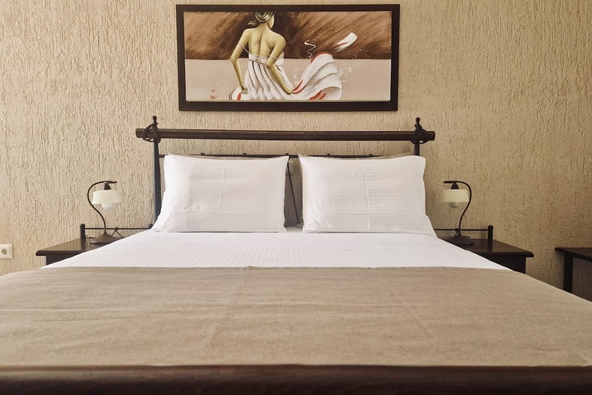 pillow-top beds, blackout curtains, iron/ironing board, free wifi