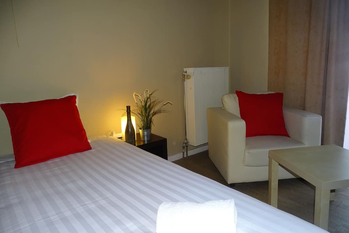 Studio, 1 lit une place | 1 chambre, décoration personnalisée, ameublement personnalisé, bureau
