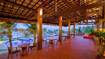 Lunch, dinner, brunch served; ocean views