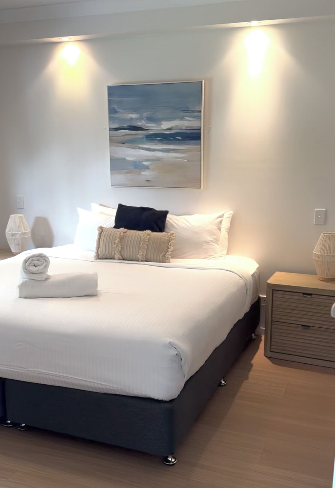 Premium bedding, individually decorated, individually furnished