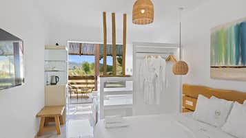 Egyptian cotton sheets, premium bedding, memory foam beds, minibar