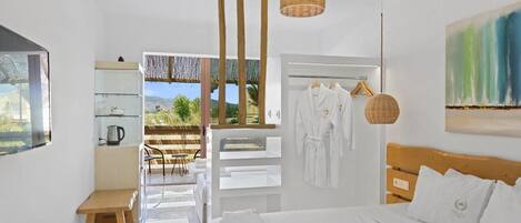 Egyptian cotton sheets, premium bedding, memory foam beds, minibar