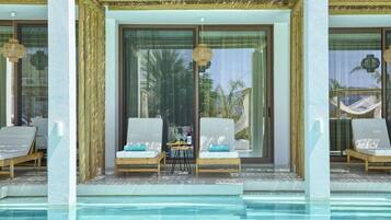 5 outdoor pools, cabanas (surcharge), pool umbrellas