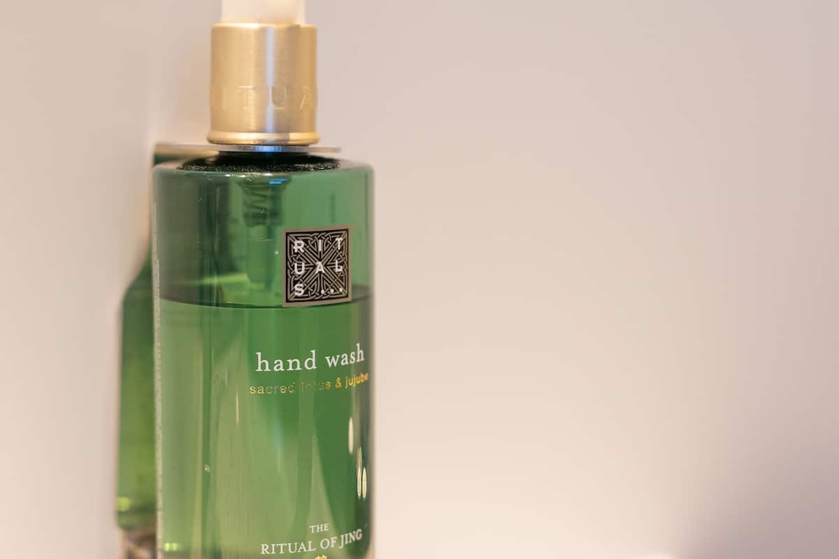 free toiletries, hair dryer, towels, soap