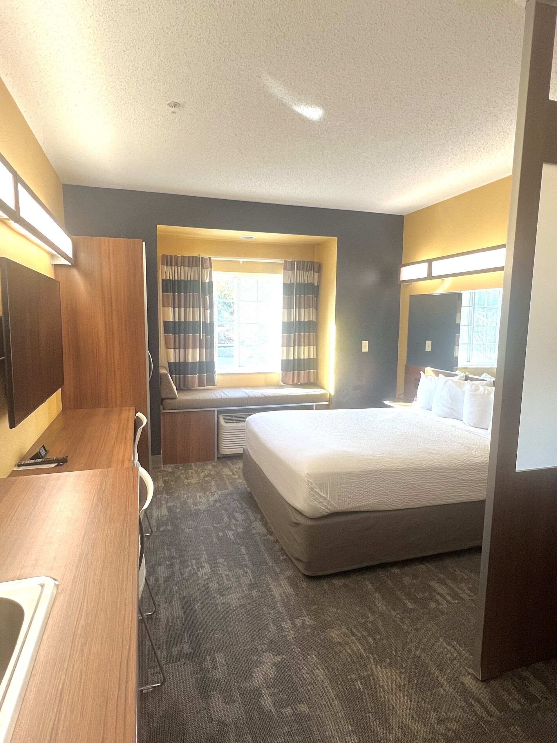 deluxe studio suite, 1 queen bed, non smoking | in-room safe, desk, iron/ironing board, free wifi