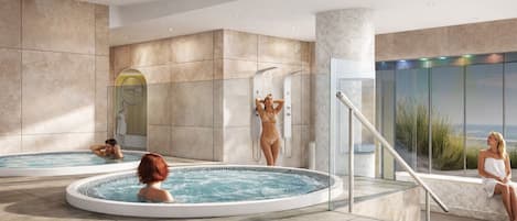 Salas de tratamiento para parejas, baño turco/hammam