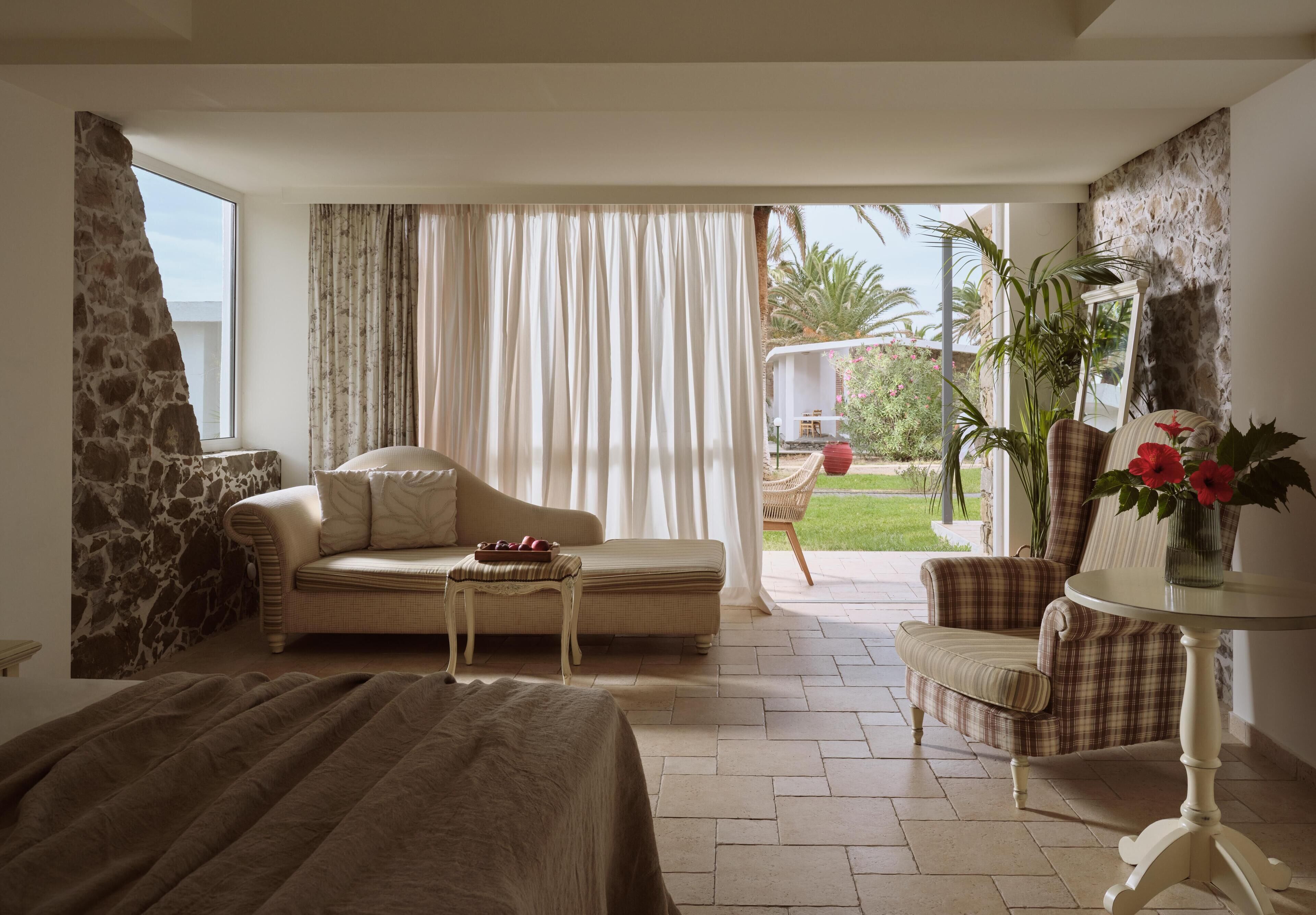 Bungalow Confort, vista al jardín | 1 habitación y ropa de cama de alta calidad 