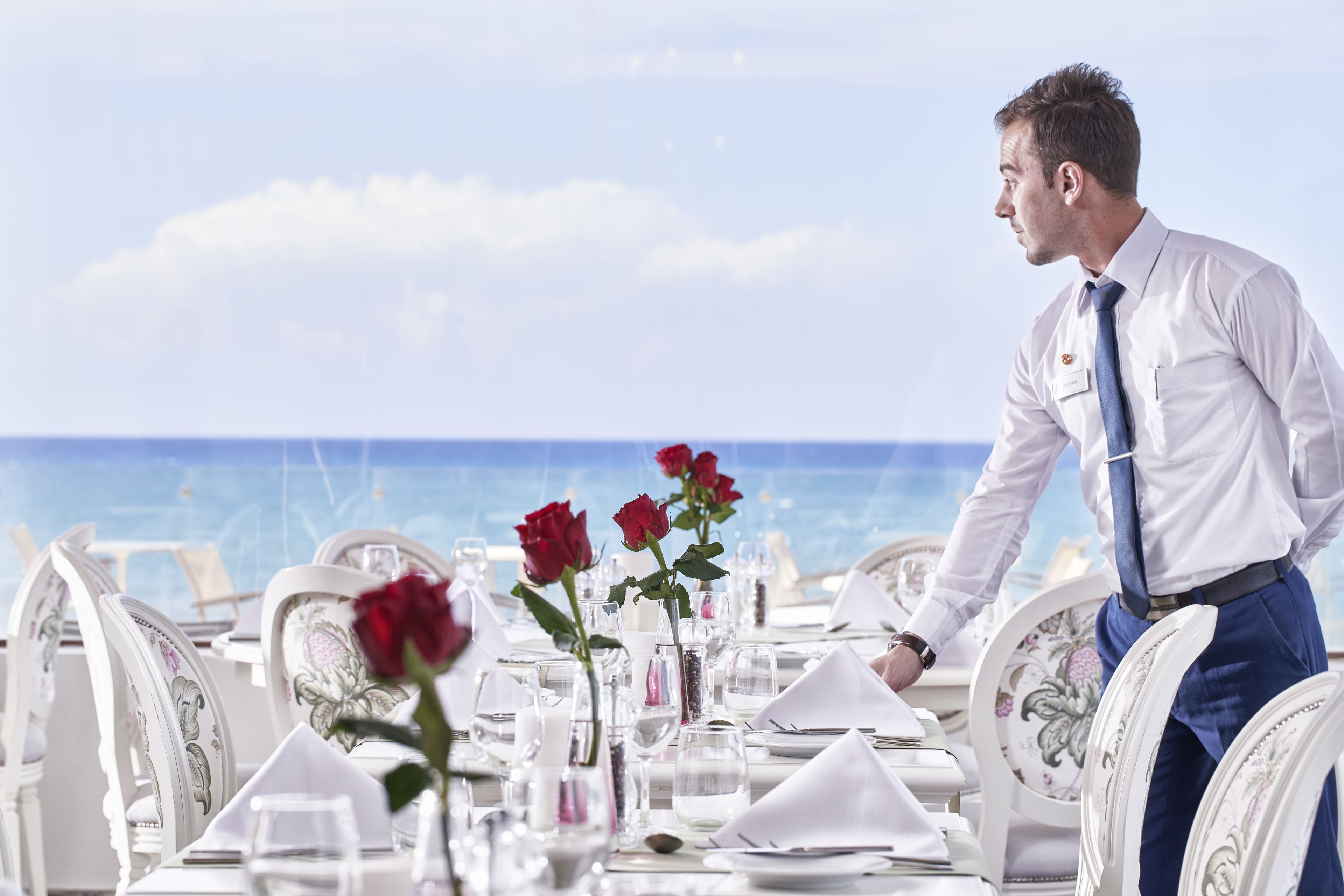 breakfast, lunch served; local and international cuisine, beach views