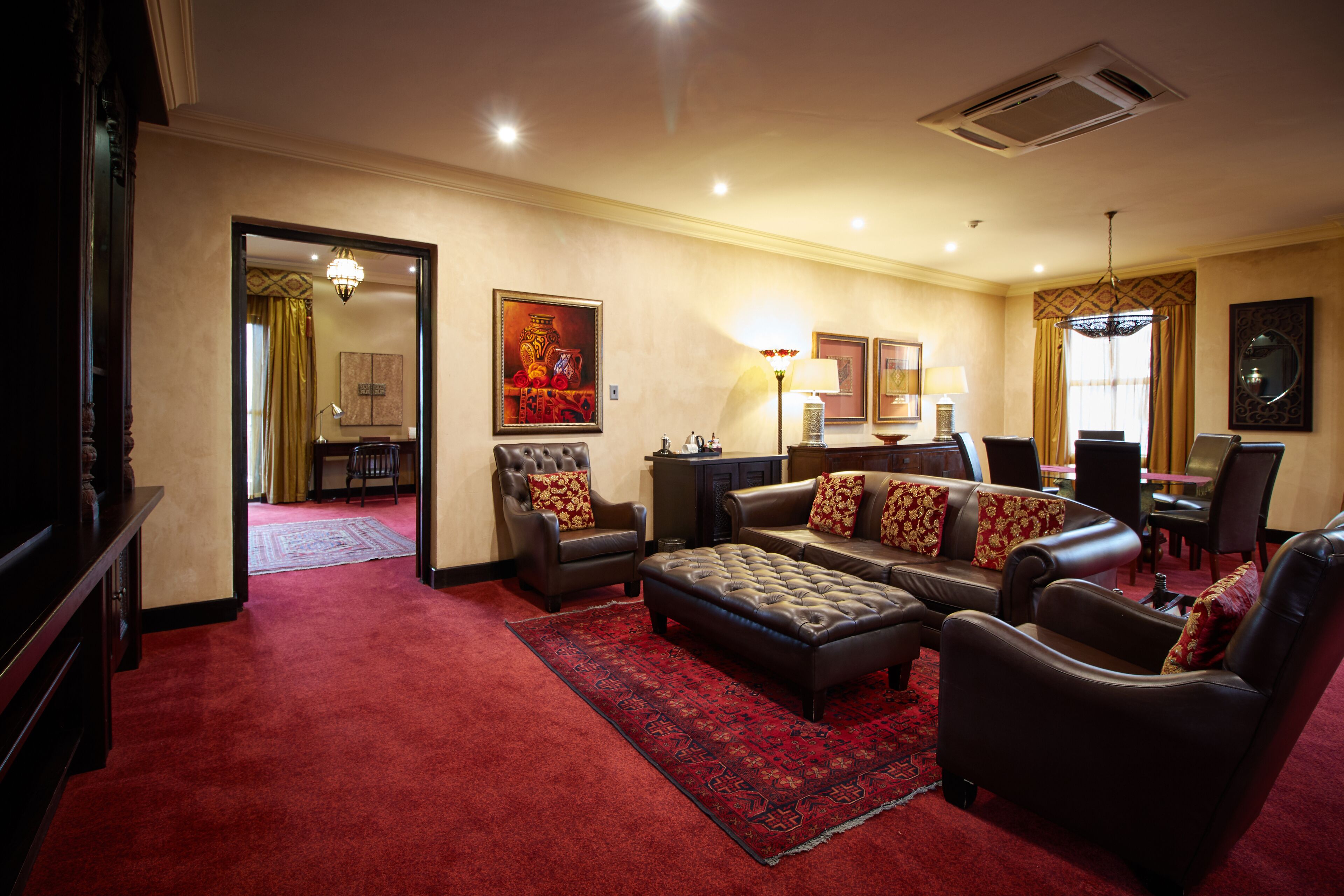 presidential suite | living area | 32-inch flat-screen tv with cable channels, tv
