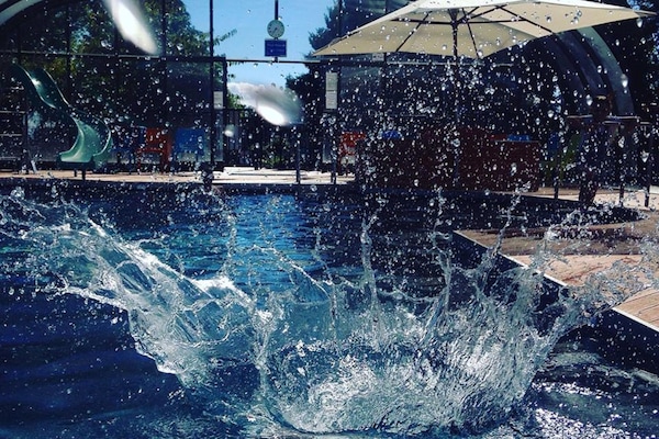Indoor pool, outdoor pool, open 8:00 AM to 9:30 PM, pool loungers