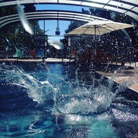 Indoor pool, outdoor pool, open 8:00 AM to 9:30 PM, pool loungers