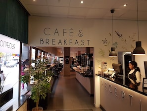 Free daily buffet breakfast