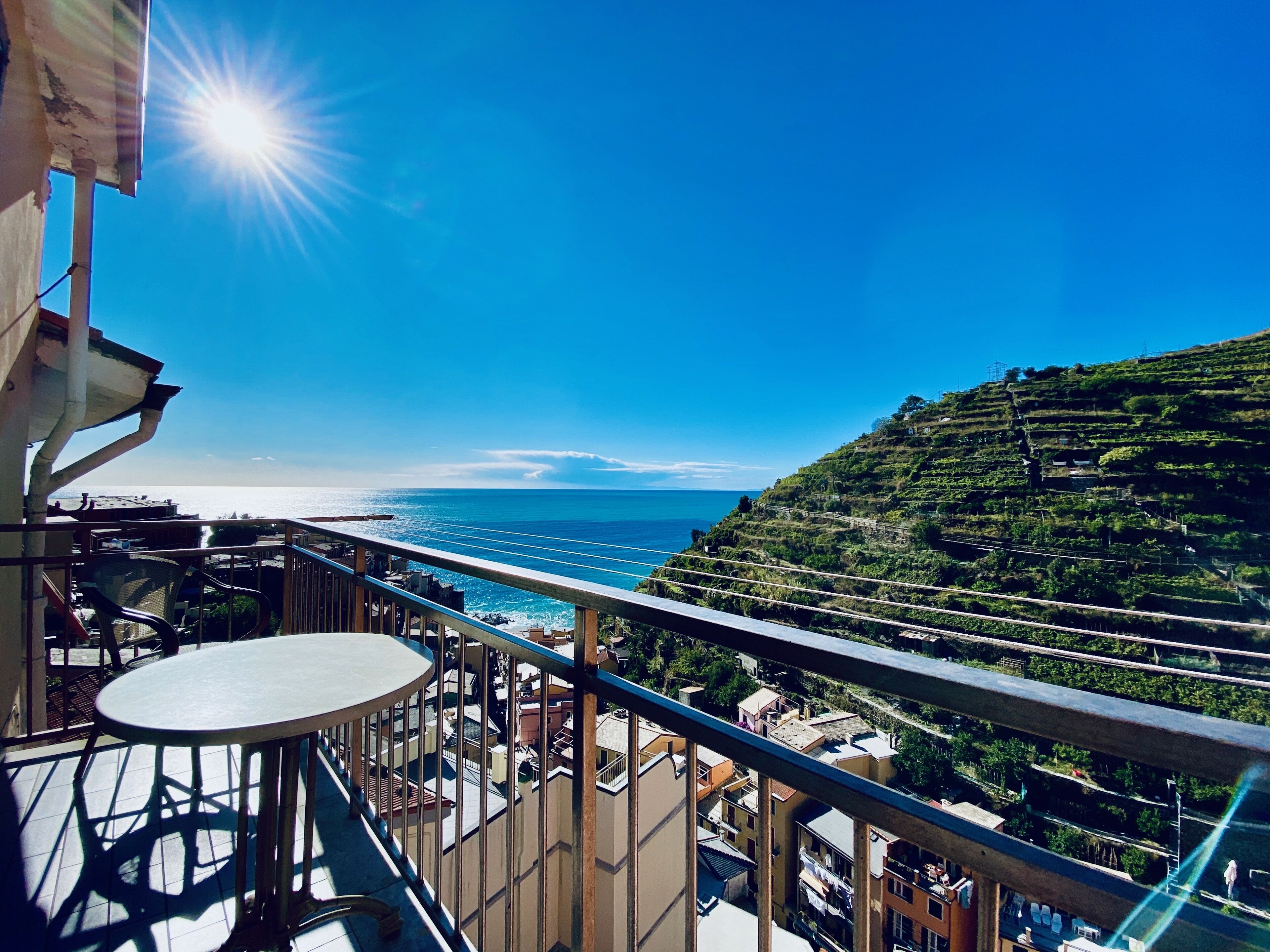 Panoramic Apartment, 2 Bedrooms, Balcony, Sea View | Terrace/patio