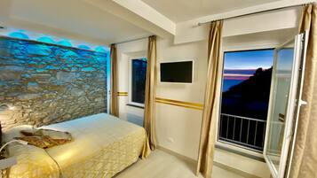 Panoramic-rum - luftkonditionering - havsutsikt | Allergitestade sÀngklÀder, duntÀcken och bÀddmadrasser